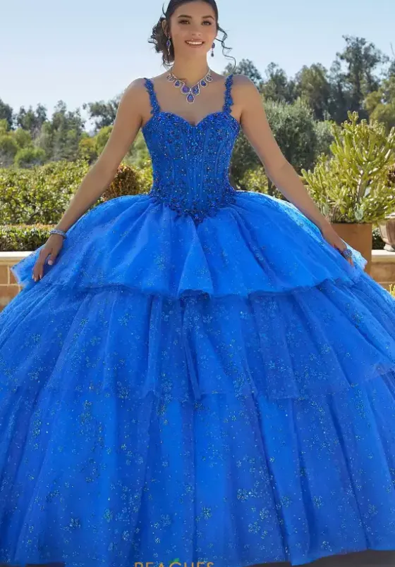 Sweet Sixteen|Plus Sized Quince Dresses^Vizcaya Quinceanera 89428 Regal Royal