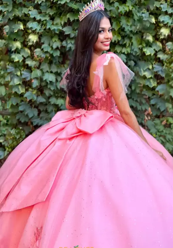 Sweet Sixteen|Plus Sized Quince Dresses^Vizcaya Quinceanera PH1005SP Coral/New Bubble